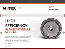 Tablet Screenshot of matexgears.com